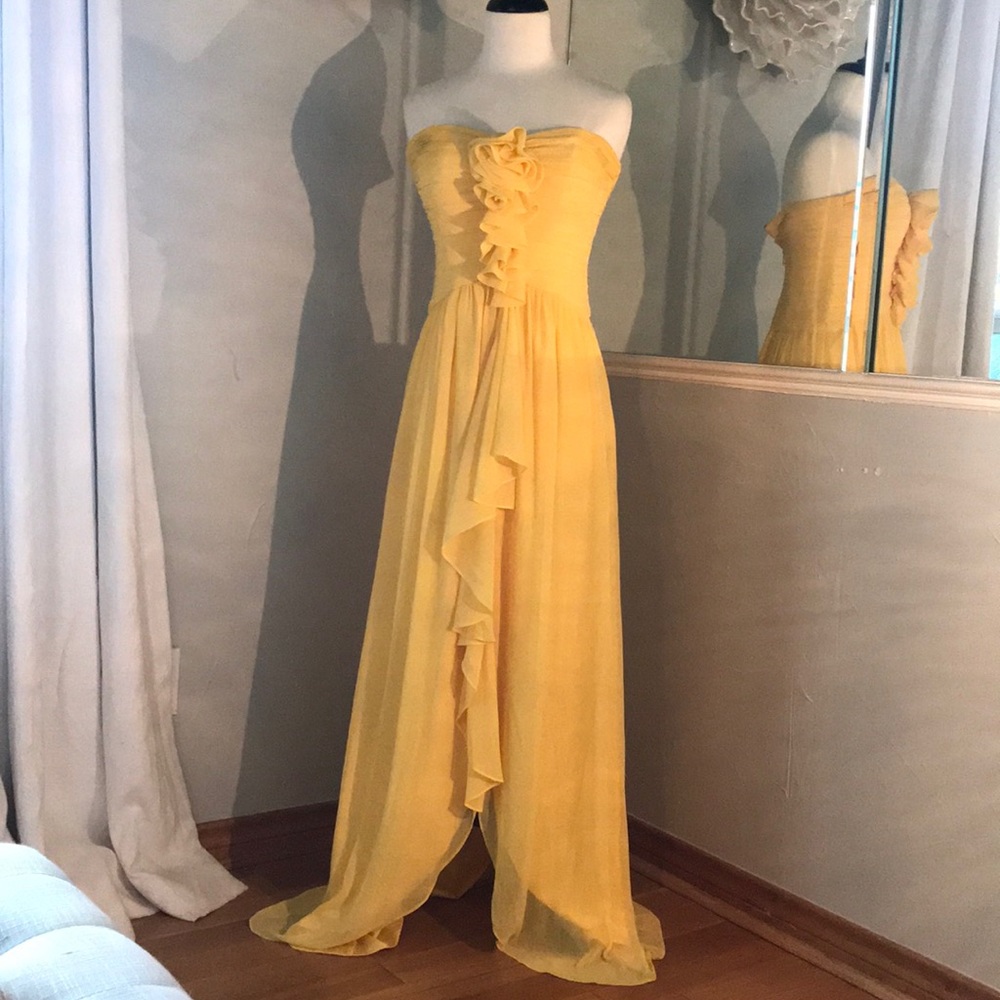 Yellow Chiffon Dress
